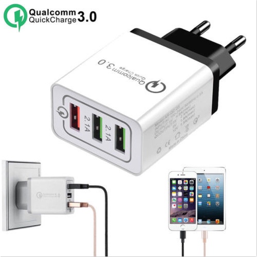 Adapter Charger USB Qc3.0 3.0 Multi Plug Fast Charging Untuk Handphone