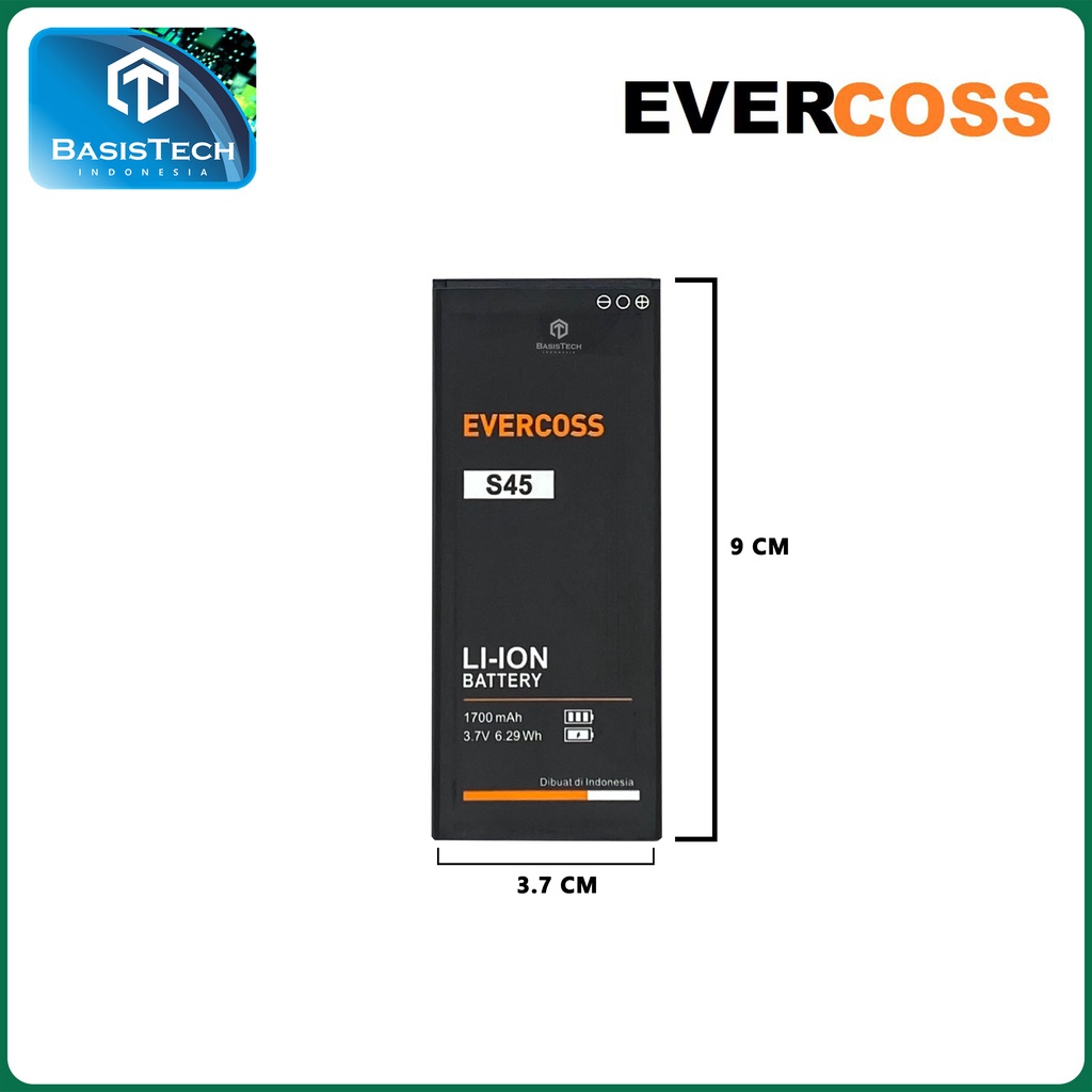 BATERAI EVERCOSS S45 FACE UNLOCK 4G LTE - XTREAM 1 - ORI99