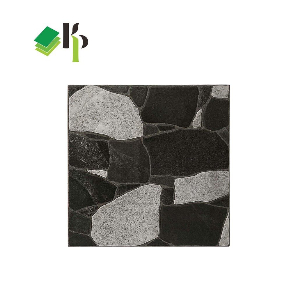 Keramik Lantai JTS Krakatau Stone Black 40x40