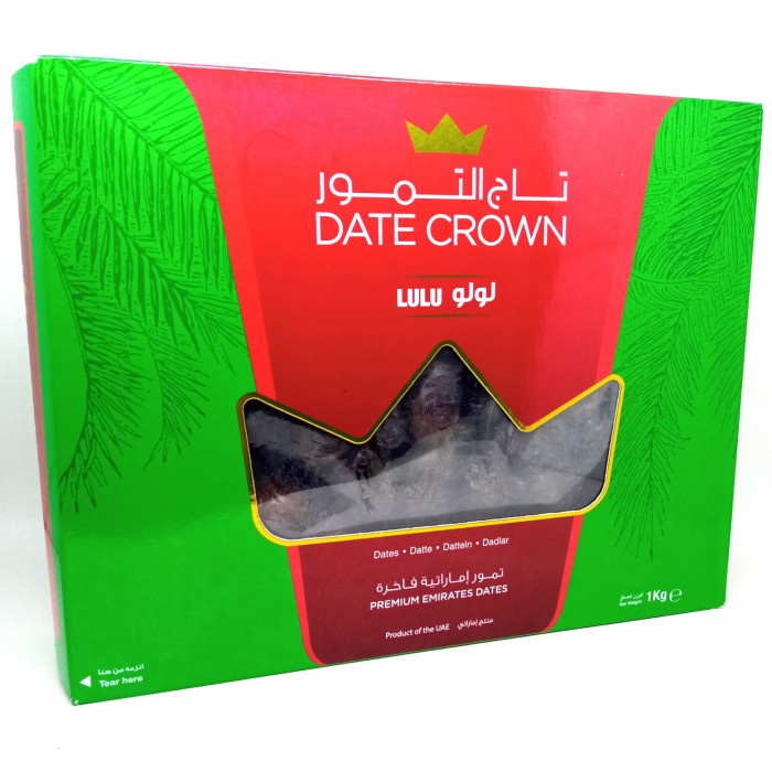 

Kurma LULU Date Crown 1 kg Premium Emirates Dates