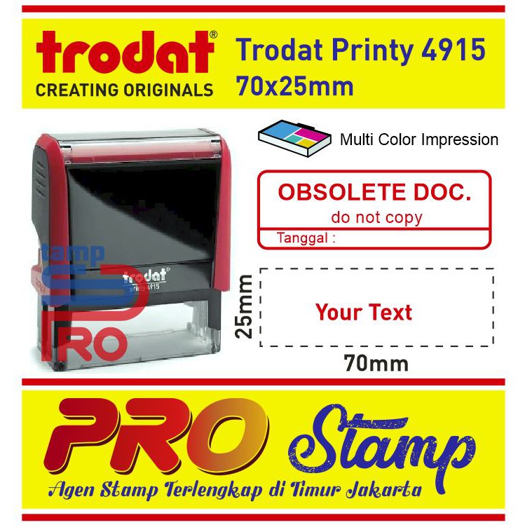 

Stempel Otomatis Printy / Custom Design Trodat 4915
