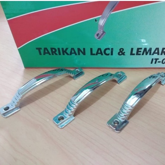 TARIKAN LACI SILVER/TARIKAN LEMARI LACI/PEGANGAN LEMARI LACI/GAGANG PINTU LACI/HANDLE HANDEL LACI LEMARI/IGM-Tarikan Jendela dan Laci