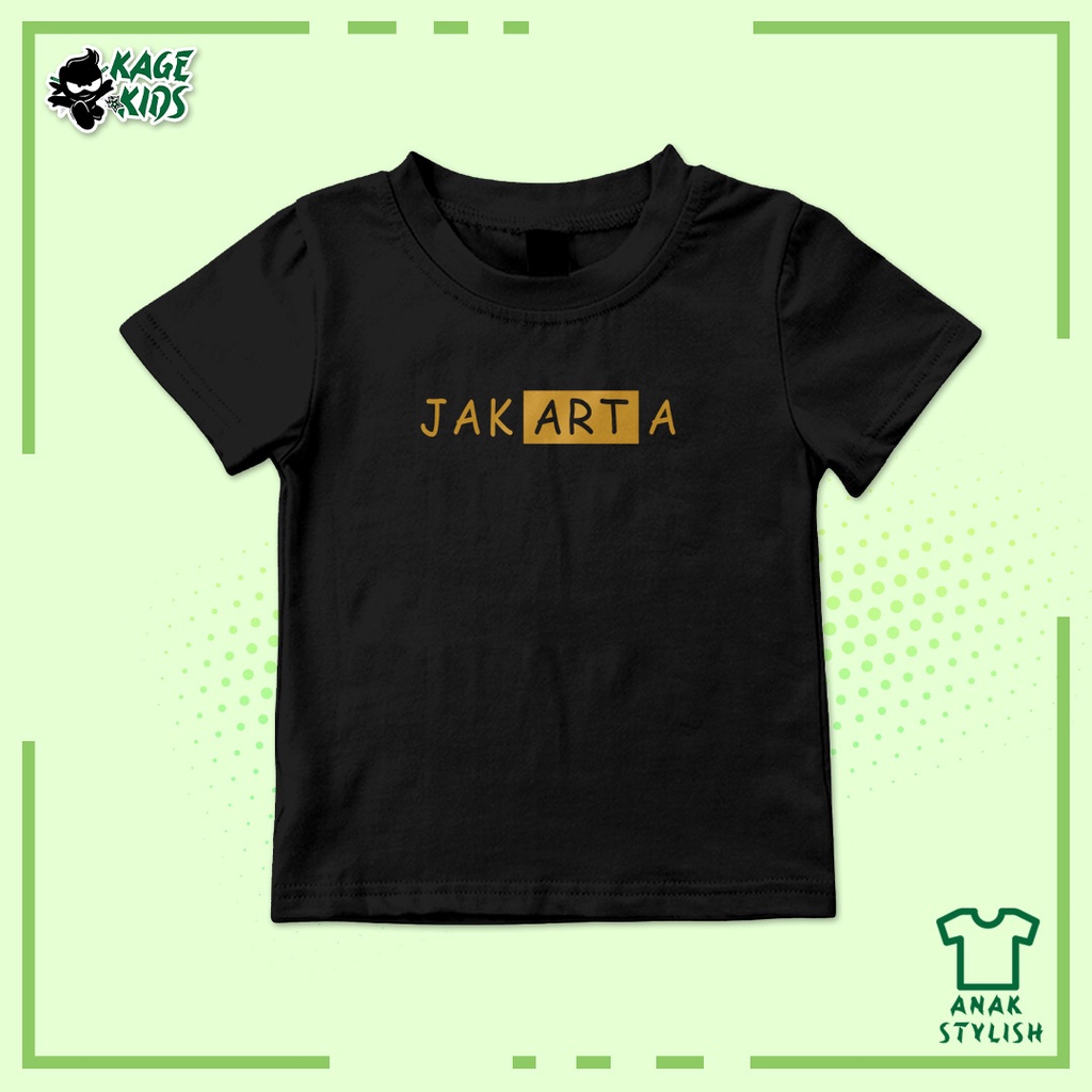 Kaos Distro Anak JAKARTA GOLD Laki Laki dan Perempuan / Umur 1-10 Tahun / Custom Request / Terlaris 