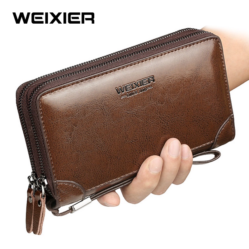 WEIXIER W88 Dompet Panjang Pria Long Bifold Kulit Premium WK-SBY