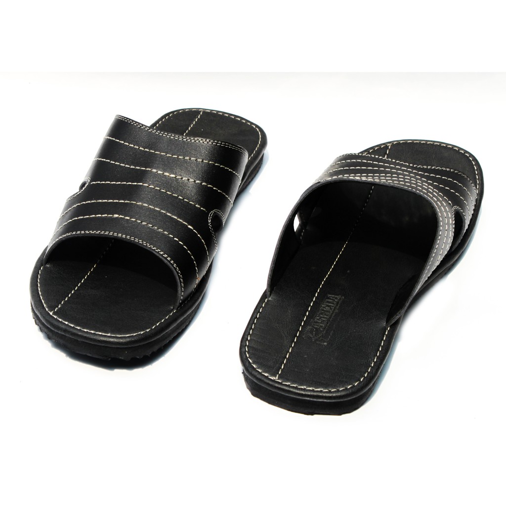 Sandal Slop Slide Pria Kulit Asli Kasual Rasheda Gr 10  Big Size