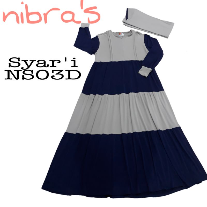 Nibras Syar'i NSO3D #Gamisdiscount