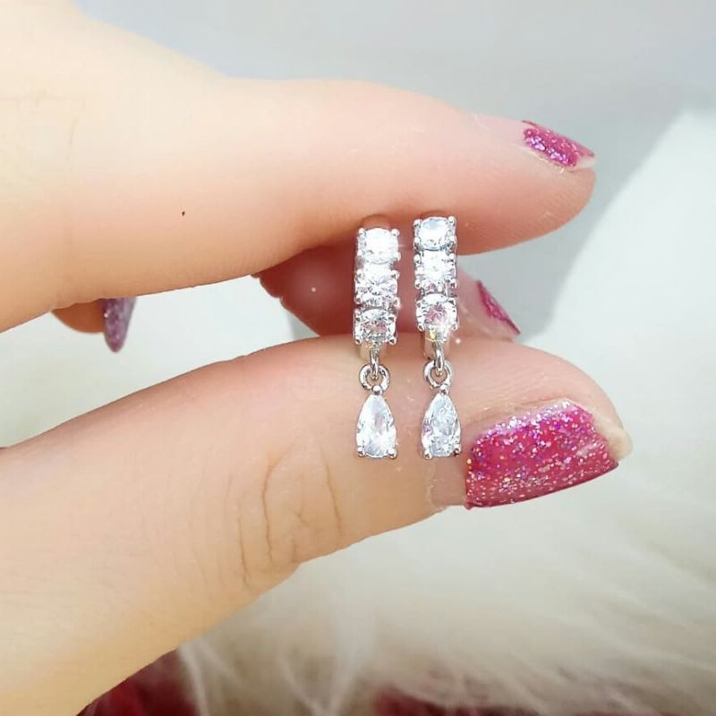 Anting Titanium Wanita Model Berlian Anting Fashion Korea Fashionanable