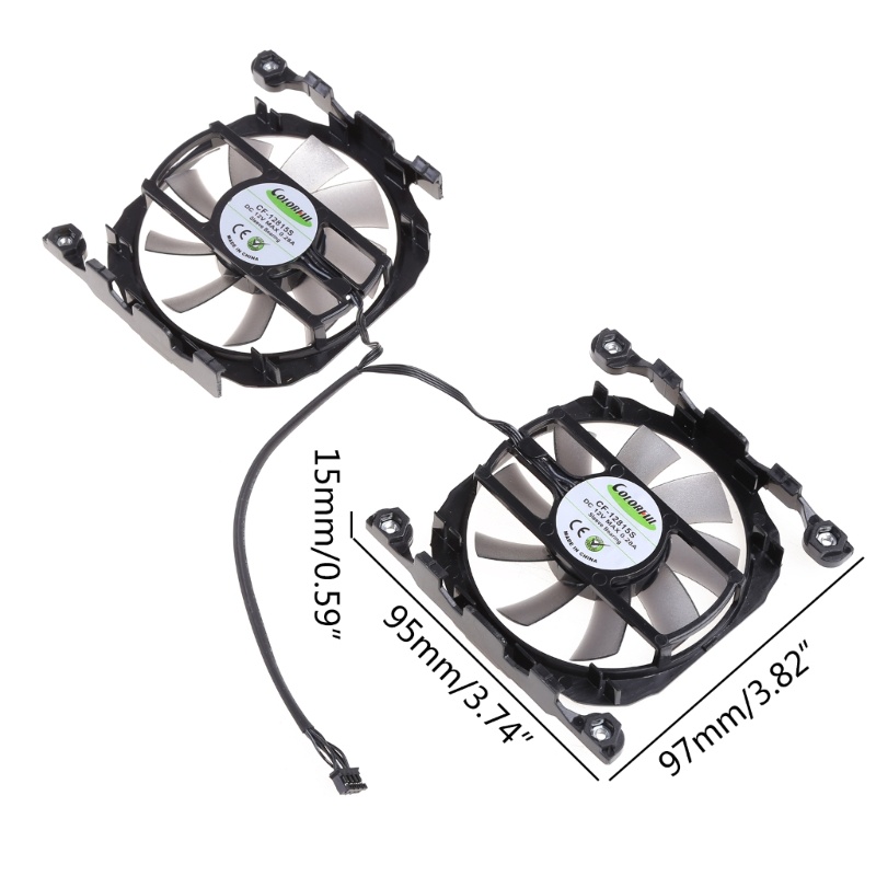 Bt 1pasang L196 8015PWM-4P Untuk DC 12V 0.45A Graphics Card Cooling Fan Untuk Inno3D 260 GTX 750ti GTX660 Gtx750