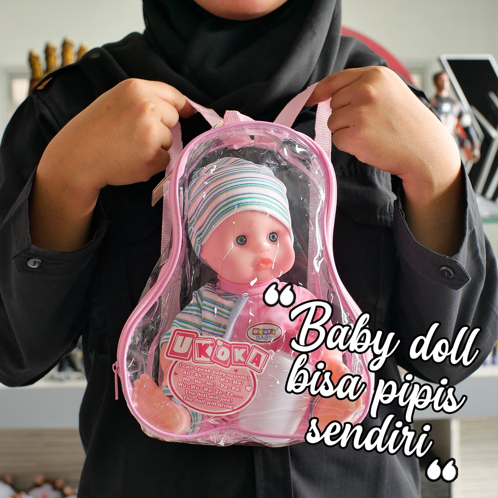 KID TOYS - Boneka Bayi Bisa Minum Pipis Bicara Baby Alive Doll Boneka Anak-Anak Edukasi Boneka UKOKA