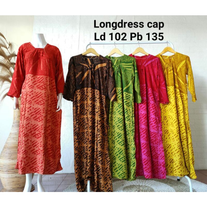 LONGDRESS BATIK CAP BATIK PEKALONGAN