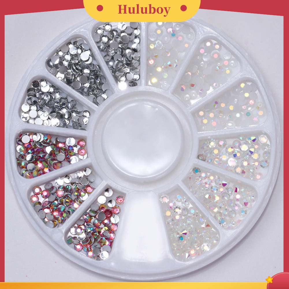 Huluboy Huluboy♡ Berlian Imitasi 3D Bahan Resin Untuk Dekorasi Nail Art