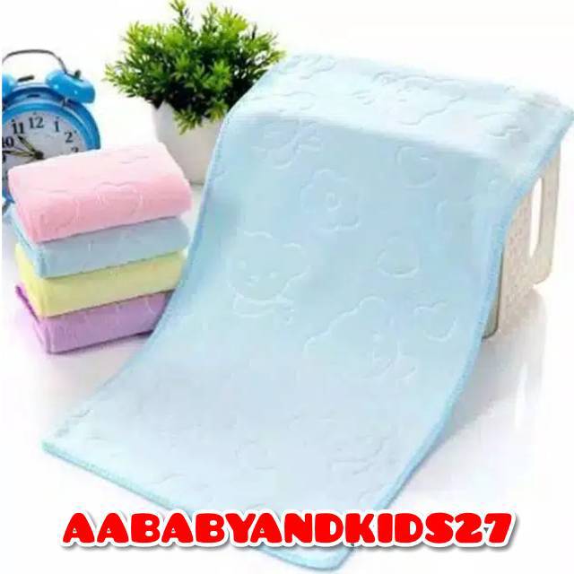 Handuk Mandi Bayi Polos Baby Star Kecil-Handuk Bayi Lembut Murah Meriah