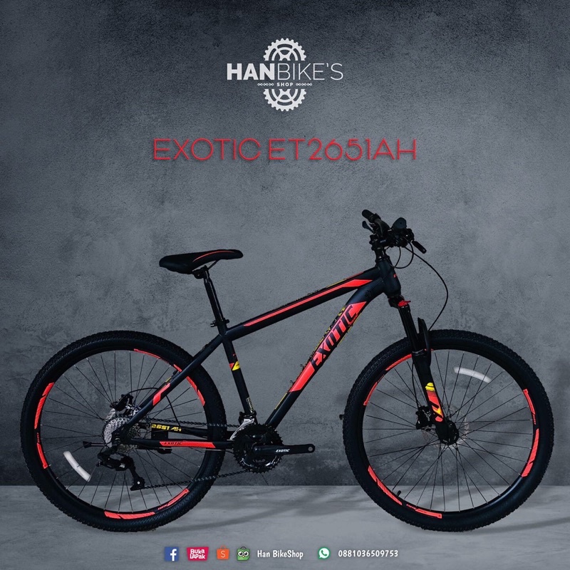 Sepeda Gunung MTB Exotic ET2651 AH
