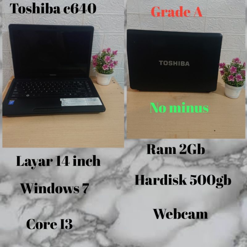 Laptop notebook ACER ASPIRE ONE,LENOVO, ASUSawet dan bandel seken berkwalitas murah bonus jam tangan-Toshiba c640