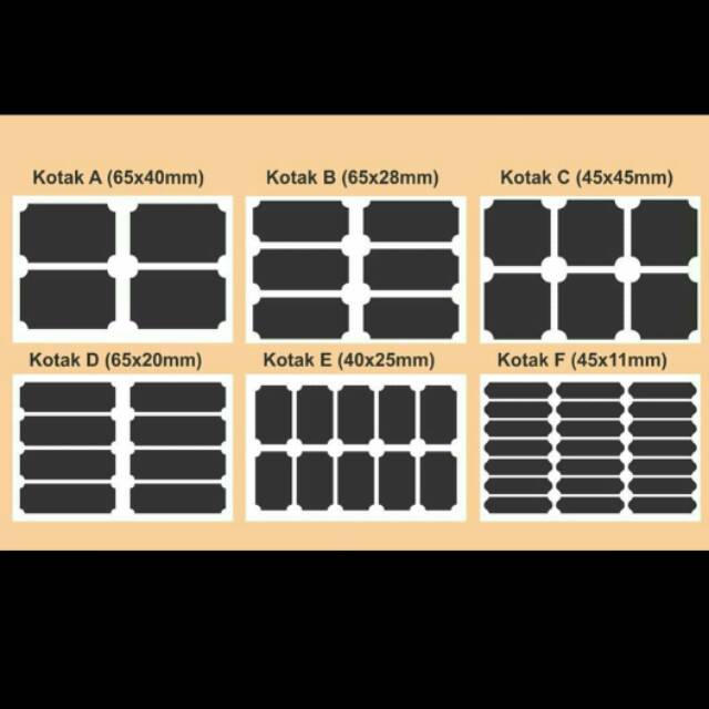 

Stiker Label Kotak