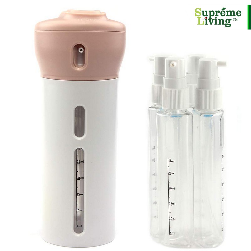 Smart Travel Bottle Set 4in1 Toiletries Dispenser Soap Kit