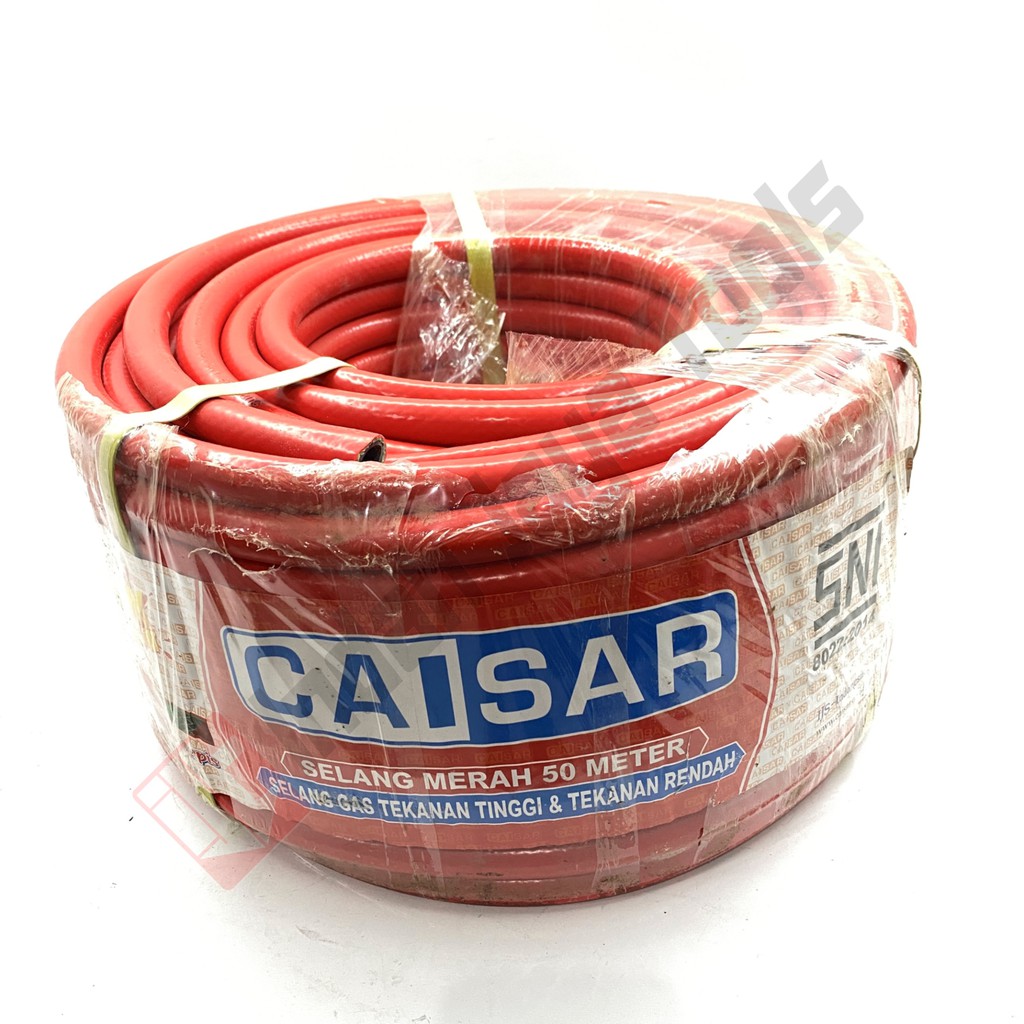 CAISAR SELANG GAS METERAN MERAH SNI Tekanan Rendah Tinggi Anti Bocor Regulator