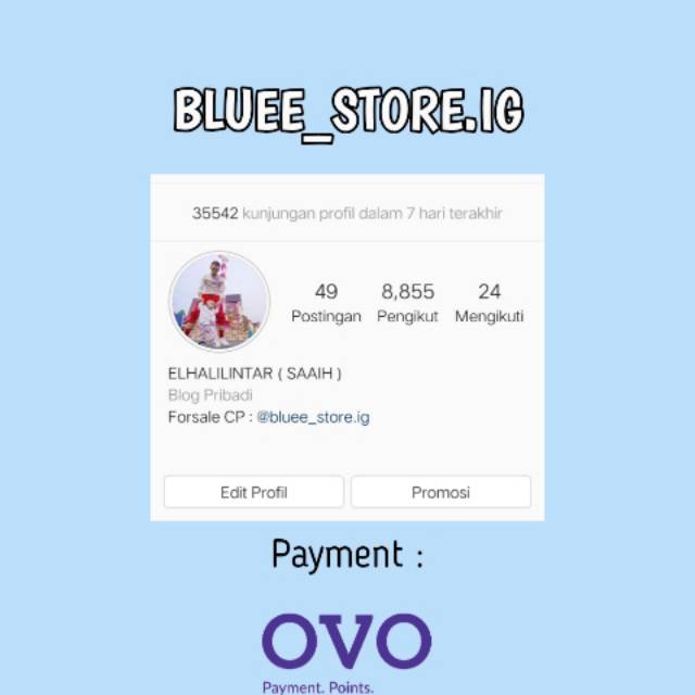 Akun Instagram 8rb Followers Real Indonesia