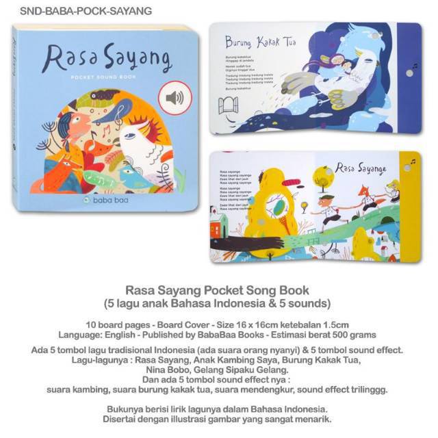 Sound book Rasa Sayang (Bahasa Indonesia)