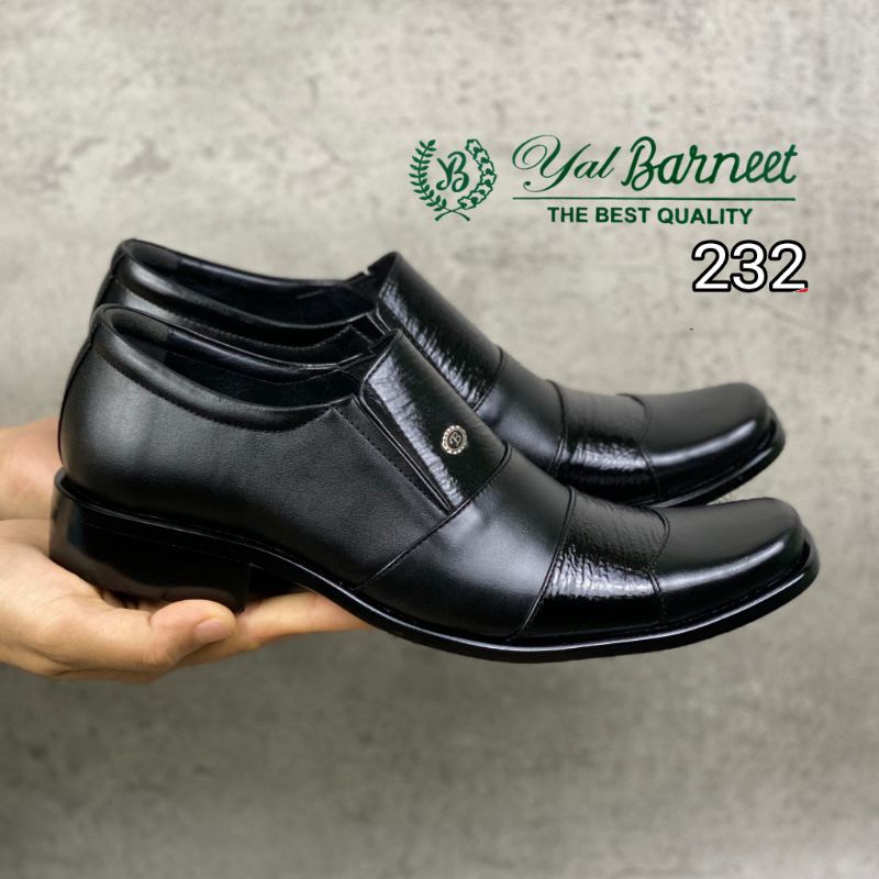 Sepatu Pantofel Pria Kulit Asli Sepatu Formal Sepatu Pantopel Kerja Resmi Kantoran Yal Barneet 232