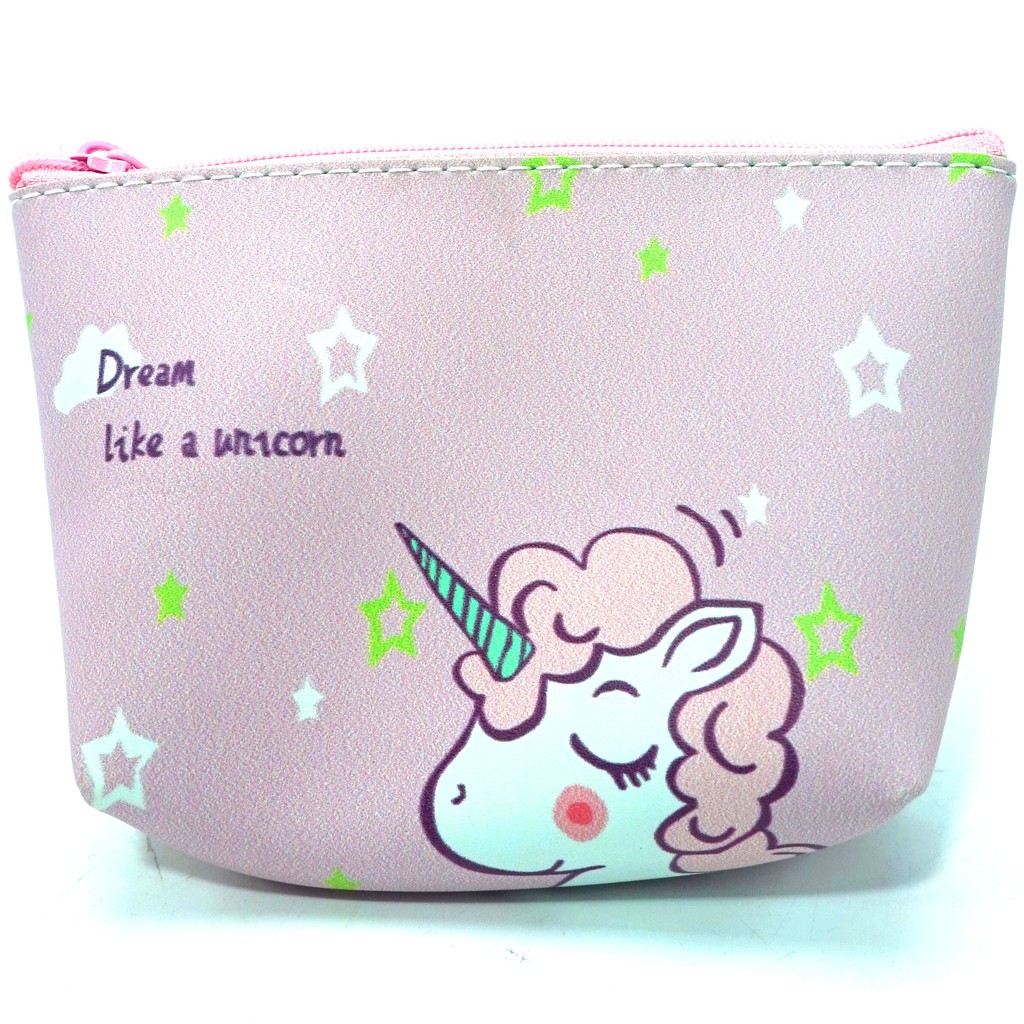 KOTAK PENSIL DOMPET WALLET ANAK SUPER UNIK (UNICORN) &quot;IMPORT QUALITY)