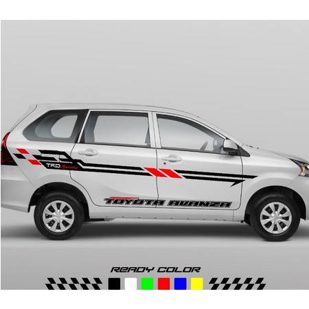 Stiker mobil toyota avanza stiker mobil avanza cutting stiker body samping mobil avanza