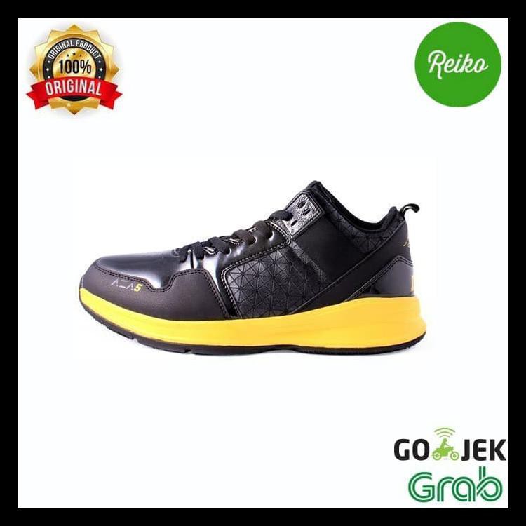 100%TERLARIS SEPATU BASKET DBL ARDILES AZA5 / AZA 5 LIMITED EDITION ORIGINAL 100% - HITAM KUNING, 40