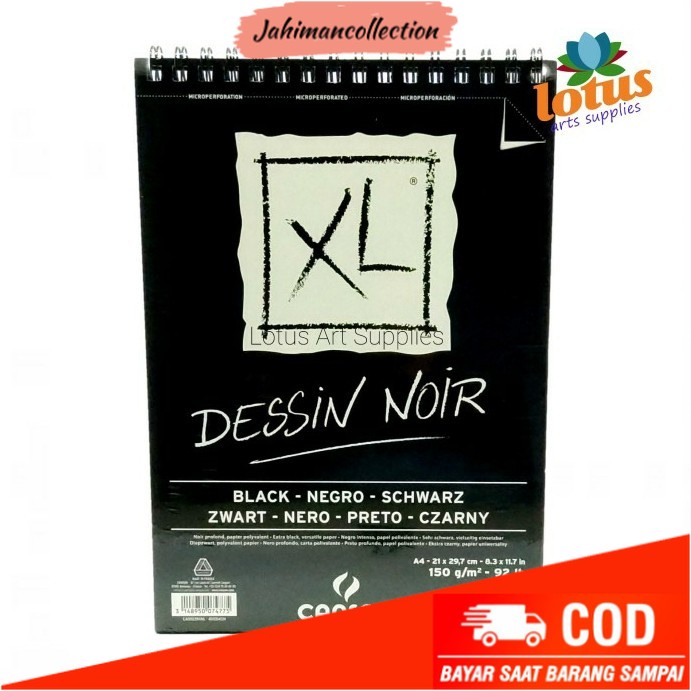 

✨ BISA COD ✨ Canson XL Black A4