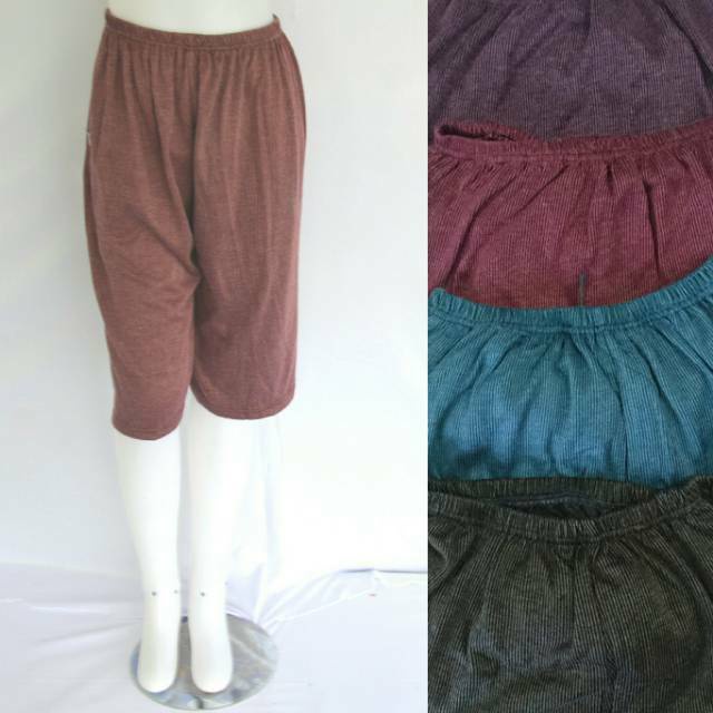 [PAKET USAHA] GROSIR - Inner Pants Pendek Polos Motif / Legging Pendek Jumbo Dewasa Murah