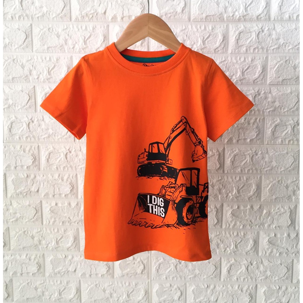  Kaos  Anak  Cowok  Smilee Murah Orange Truck Shopee Indonesia