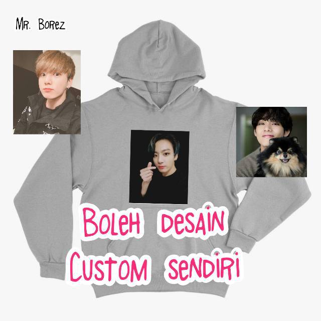 Jaket Sweater Hoodie Desain Foto Sendiri Sweater Wanita Hoodie Sweater Unnisex Shopee Indonesia