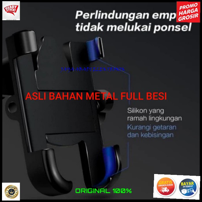 J386 HOLDER HP 7 IN INCI METAL FULL BESI SEPEDA MOTOR SPION GPS PEGANGAN GANTUNGAN PENGAMAN BREKET BRACKET UNIVERSAL ALLOY SEPEDA JEPIT KACA PENJEPIT JEPITAN HANDPHONE GADGET PETA MAP PENUNJUK JALAN PETUNJUK PENGAMAN COCOK BUAT OJOL ATAU PRIBADI