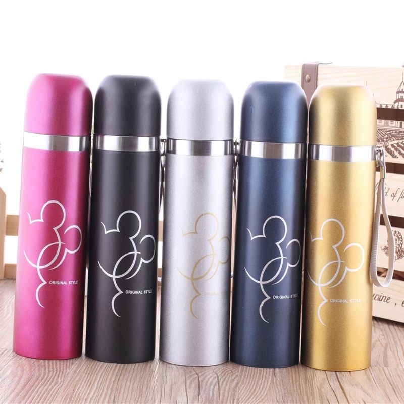 (COD)Termos MICKEY MOUSE Stainless Steel / Thermos Air Tahan Panas TERMOS PARIS