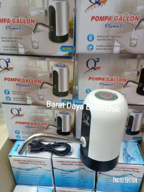 Pompa Galon Otomatis/Water Pump/Pompa Elektrik Recharger USB+LED