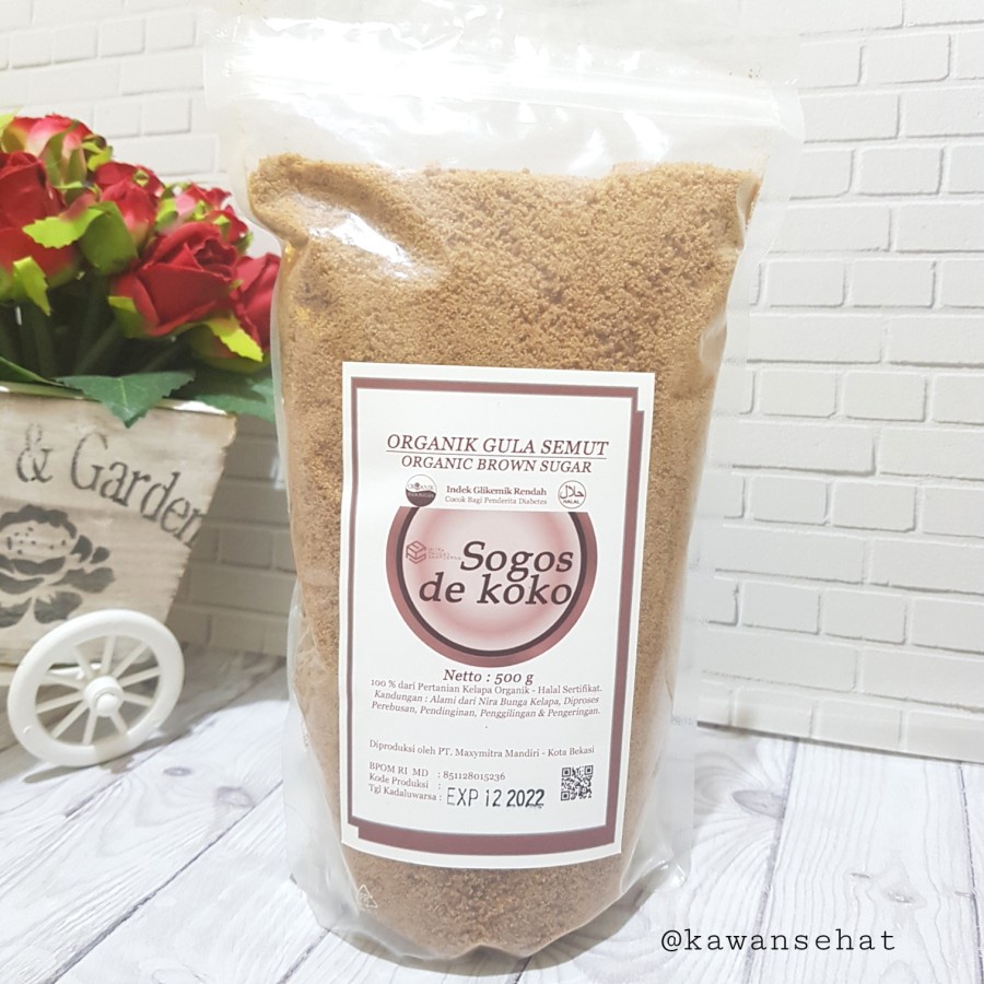 

Gula Semut Organik | Organic Brown Sugar Sogos de koko 500 gram