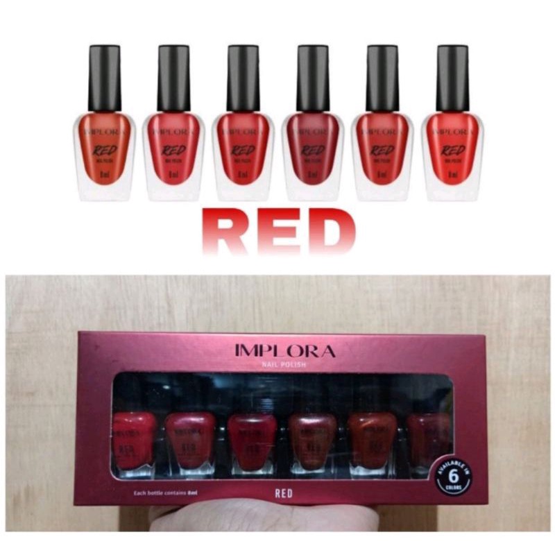 Per Pack Nail Polish Implora||Kutek Implora isi 6 pcs||Kutek Kuku