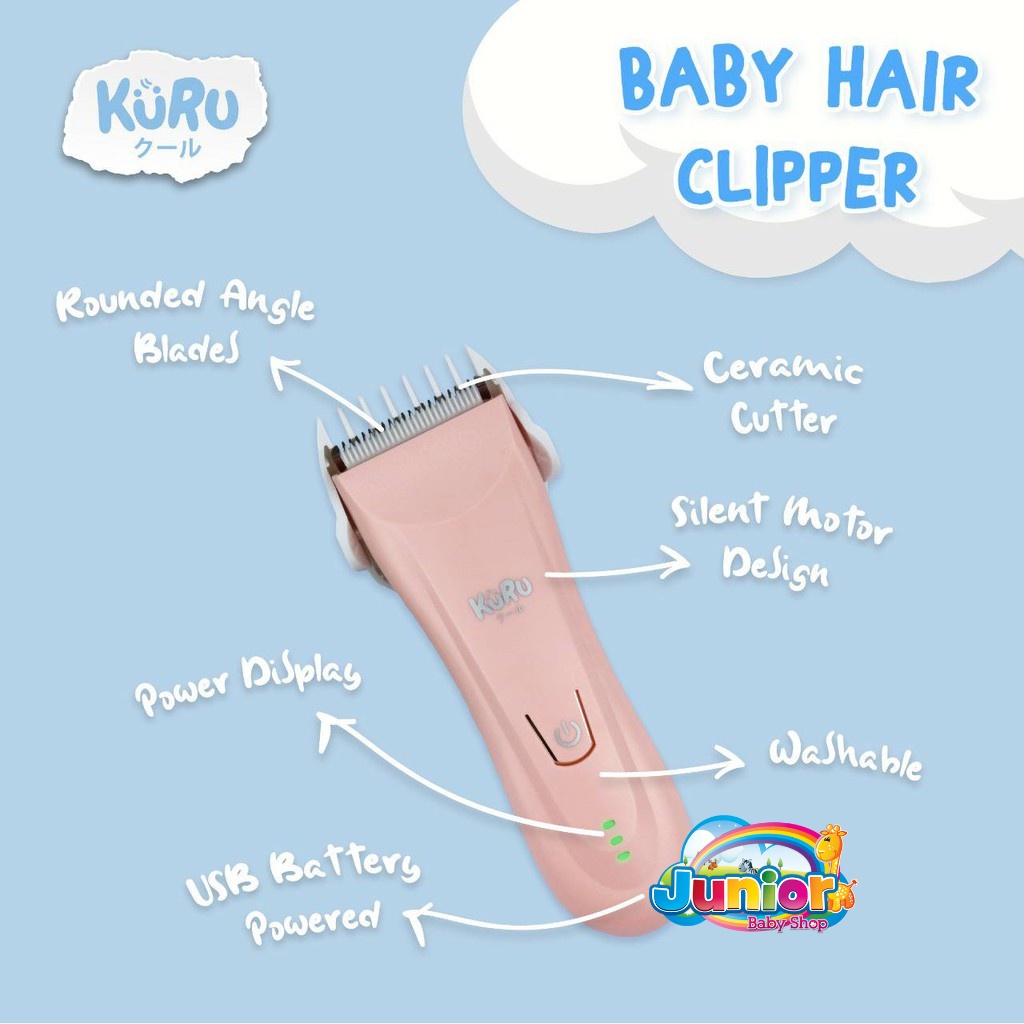 KURU Electric Baby Hair Clipper - Alat Cukur Rambut Bayi Elektrik