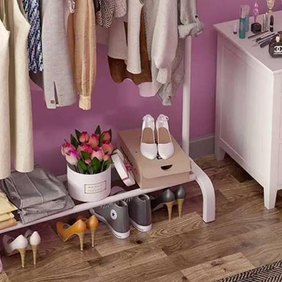 ✷ HC Stand hanger Gantungan Baju Rak Lemari Gawang Jemuran Stand Hanger Butik Tempat Pakaian Sepatu