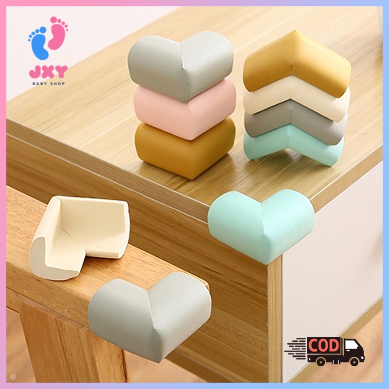 Pelindung sudut meja/Pelindung siku meja/DuaWarna Pelindung Sudut Meja Siku Bantalan Pengaman Meja Baby Corner Protector Busa EVA Tebal  L32