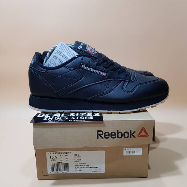 Reebok Classic Utility Leather Triple Black Original