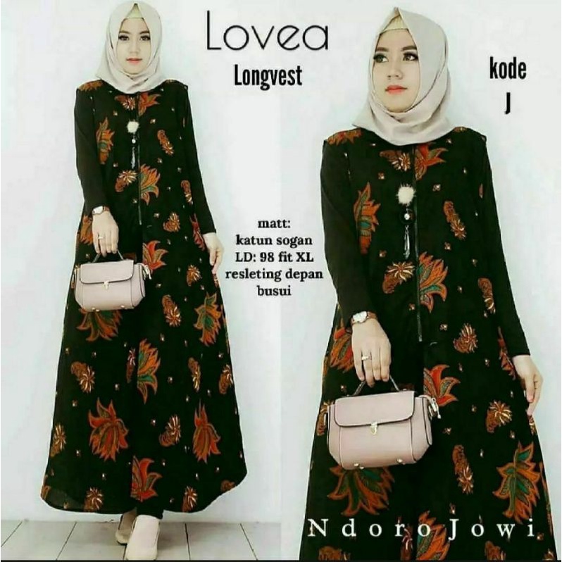 LONG CARDY BATIK WANITA Terbaru &amp; TERLARIS