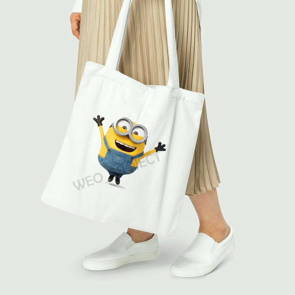 TOTE BAG KANVAS / TOTE BAG WANITA / TOTE BAG MINIONSsss