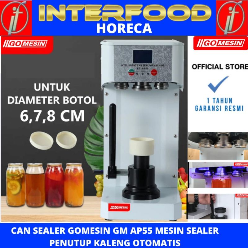 Mesin CAN SEALER GOMESIN GM-AP55 MESIN PENUTUP KALENG OTOMATIS