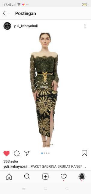 Kebaya Bali  Sabrina Modern
