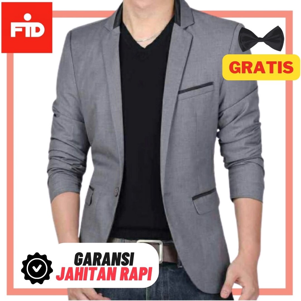 FORMALAND - Jas Pria Slimfit  laki laki Casual Acara Resmi Blazer