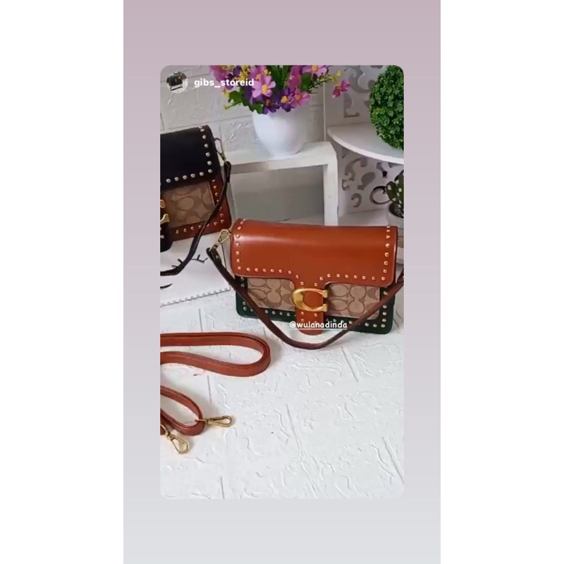 New Coach tabby stud selempang wanita