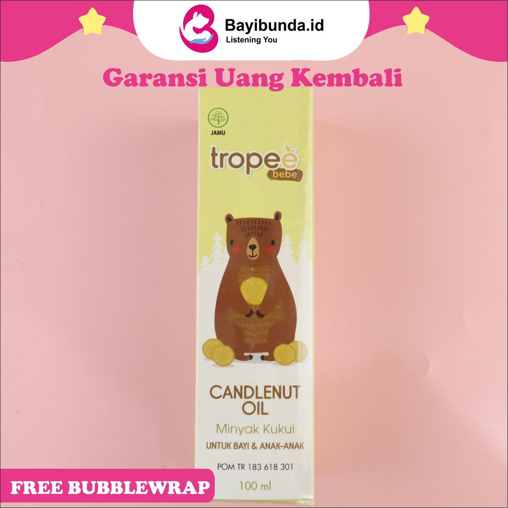 Tropee Bebe Minyak Kemiri | Candlenut Oil |  Minyak Kemiri | Minyak Rambut Bayi |  Hair Serum | Penumbuh Rambut Bayi | 100 ml