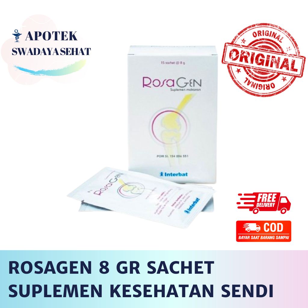 ROSAGEN 8GR Sachet Grosir - Suplemen Kesehatan Sendi Otot Terbaik