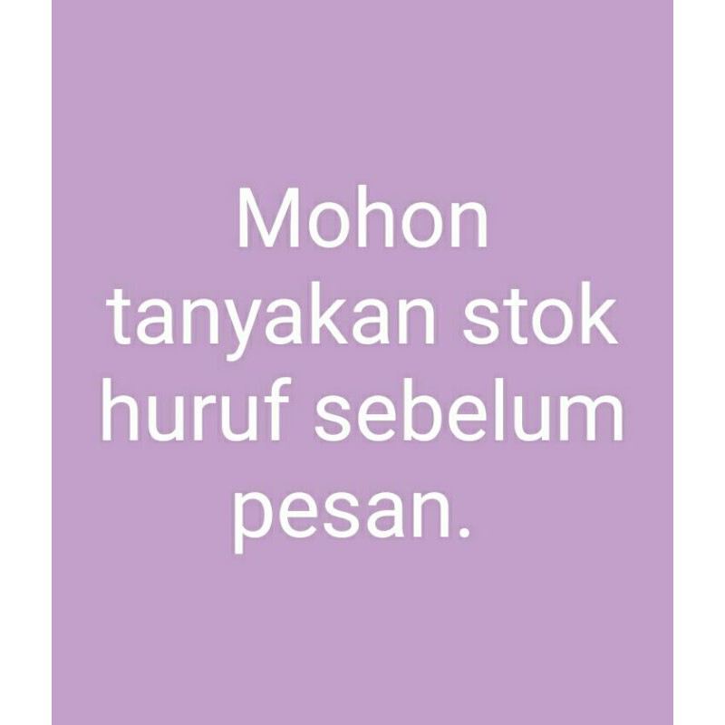 Bros Dagu Huruf Inisial Bros Dagu Huruf Plastik Murah