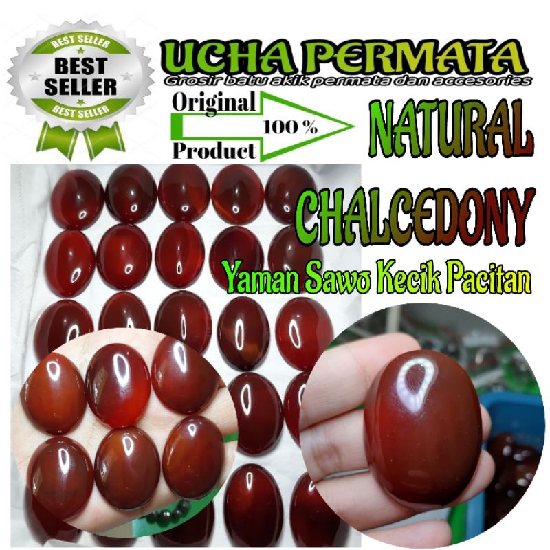 Batu akik natural chalcedony atau bahasa pasar disebut yaman sawo kecik pacitan / orange chalcedony